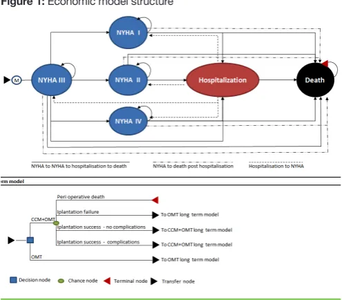 Figure 1: Economic model structure 