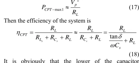 Figure 6. Equivalent circuit of IPT system 