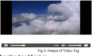 Fig 8. Output of Video Tag 