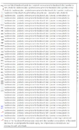 Figure 17 – Wordcloud of threshold outliers   Figure 18 – Screenshot of largest tweet  with over 9.000 characters