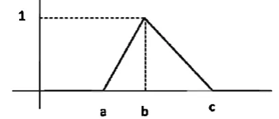 Figure 6: The triangular shape membership Function   