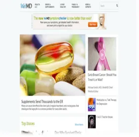 Fig. 3: Some Screenshots of WebMD 
