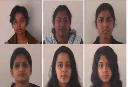 Fig. 4 Subject of Indian Face Database (Females) [10]   