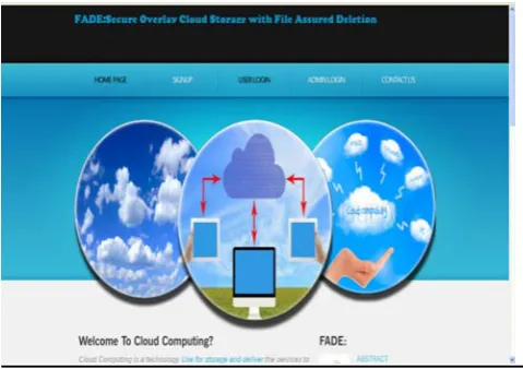 Fig. 2 Home page  