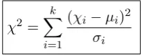 Figure 1: Chi-square formula