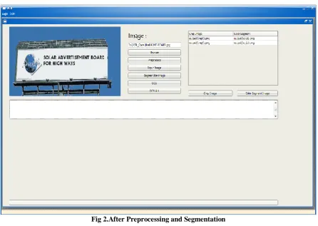 Fig 2.After Preprocessing and Segmentation  