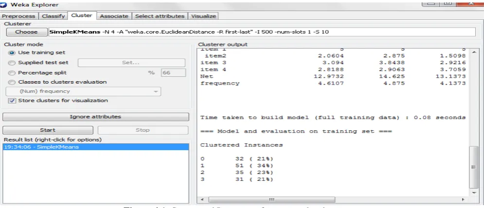 Figure 4.1: Segmented Instances of customer data base  
