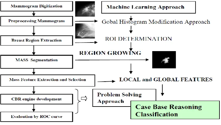 Figure 2: Illustrates the proposed methodology of mass tumor segmentation 