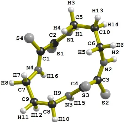 Figure 4. The molecular structure of the chelant IV. 