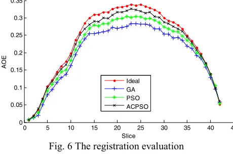 Fig. 6 The registration evaluation