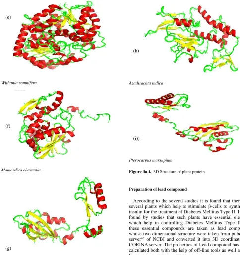 Figure 3a-i.  3D Structure of plant protein 