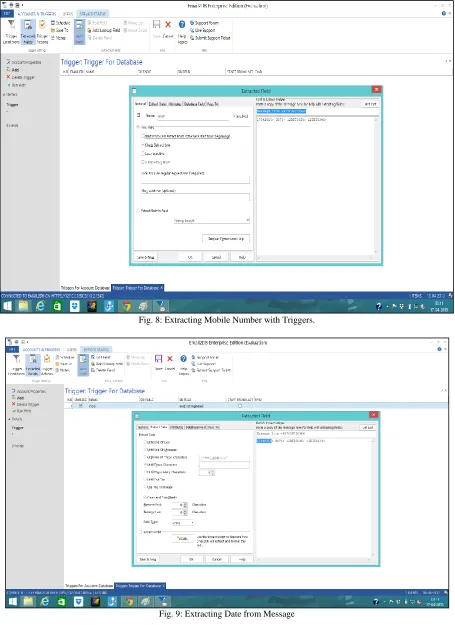 Fig. 9: Extracting Date from Message 