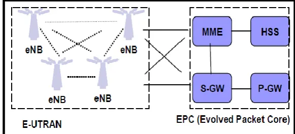 Fig. 1.3: LTE architecture  