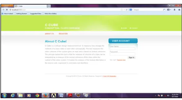 Fig. 2: Login Section  