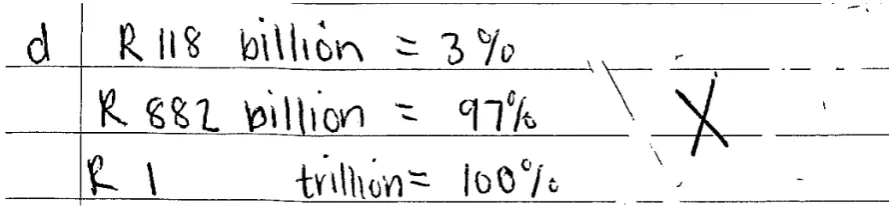 Figure 3: A student’s solution for question 1d  