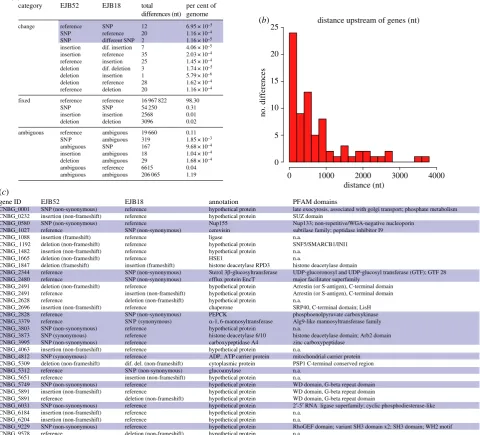 Figure 2. Genetic changes that underlie the increased hypervirulence ofblue (tubularization and IPR) and EJB18 (high tubularization and IPR)