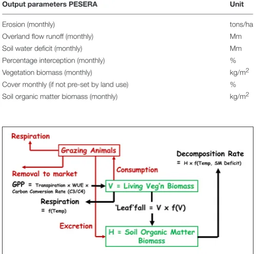 Table 1.Overland ﬂow runoff (monthly)