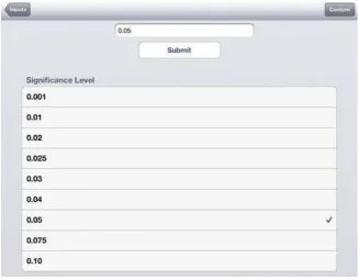Figure 4: Screenshot of SampSize app for CACTUS worked example.