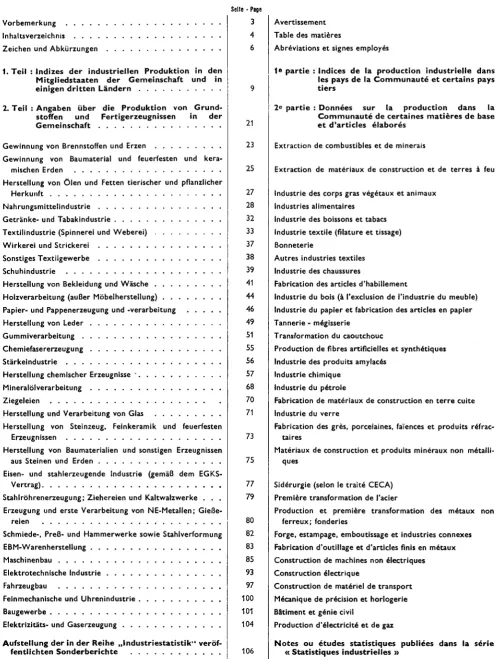 Table des matières 