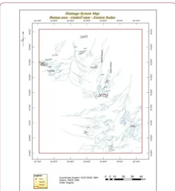 Figure 1: Rainy Water Drainage Subways Map of Study Area.