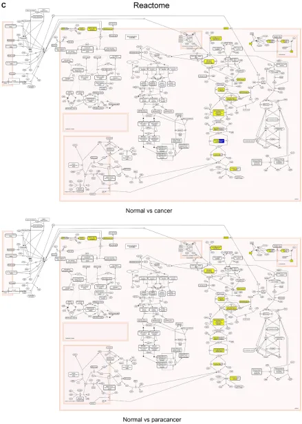 Figure 1 visualization of differential expression data on the Glycolysis pathway using different software packages.Notes: (A) KeGG Mapper and KeGGviewer were used to render -omics data on the KeGG Glycolysis pathway