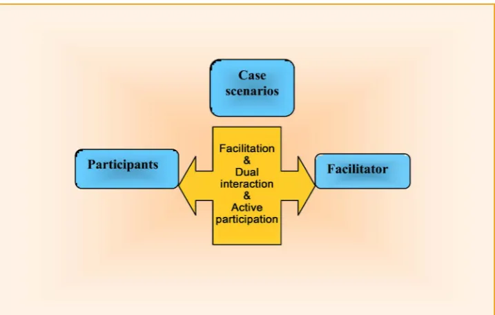 Figure 2. Interaction between the facilitator and participants. 