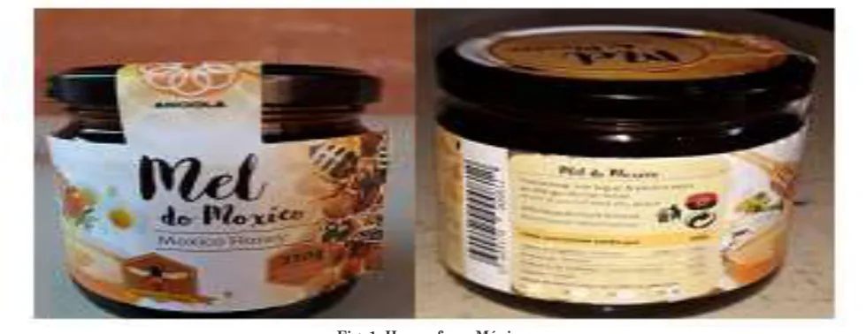 Fig. 1: Honey from Móxico 