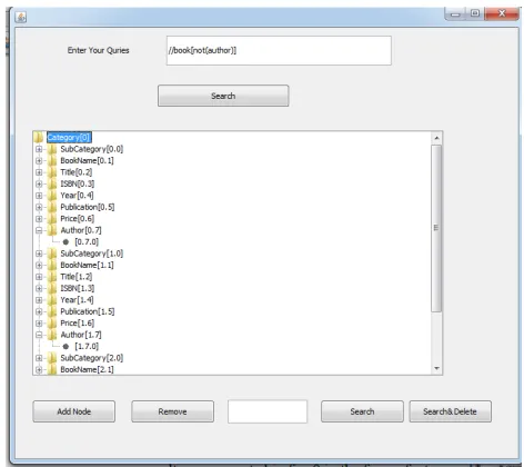 Fig 7. Query and result with Sibling(order Restriction)   