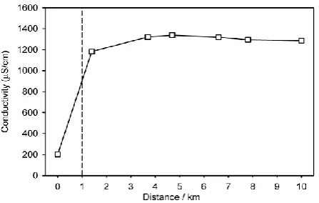 Figure 7. Total Zn concentrations in both solution and colloidal form 