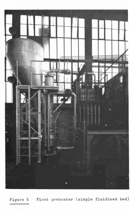 Figure 6 First preheater (simple fluidised bed) 