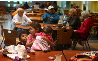 Figure 1: Evacuees sit out the storm in Lewes, Delaware, as Hurricane Sandy approaches the  US east coast on October 29, 2012 (Source: ABC NEWS) 