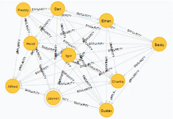 Figure 8: A visualization of the similarity graph 