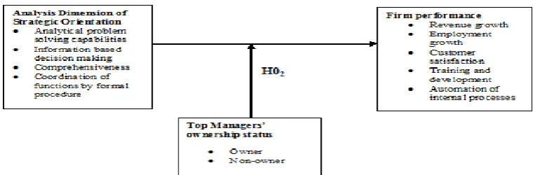 Figure 1Conceptual framework of the relationship between analysis strategic orientation and firm performance   