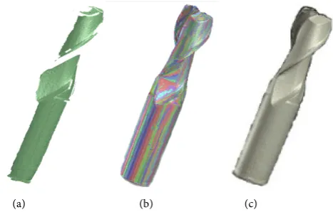 Figure 3. CAD operations: (a) Exploration; (b) Alignment; (c) Fusion. 