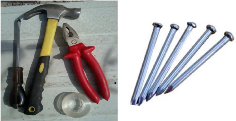Fig. (3): Tools used to install the Insulation materials  