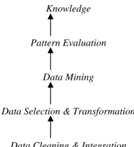 Fig. 1. Different stages of data mining process  
