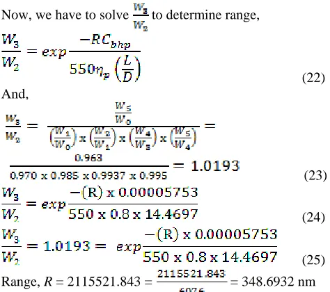 Table 5: Rubber-engine sizing iterations 