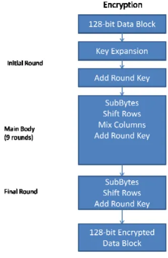 Fig. 2. Process of AES 