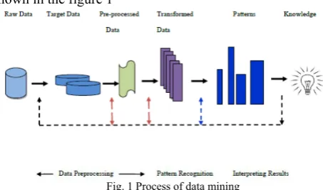 Fig. 1 Process of data mining 