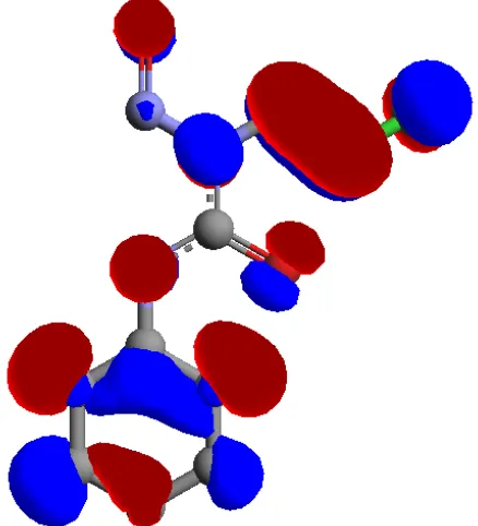 Figure 5: Electrostatic potential mapped density of 1-(2-chloroethyl)-3-cyclohexyl-1-nitrosourea (lomustine)  