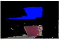 Fig. 4. (a) Background of a scene. (b) New intruder entering the scene. (c) Image of the intruder
