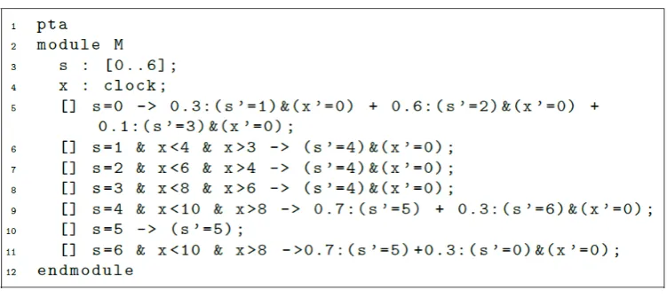 Figure 4: The Prism program for the new system. 