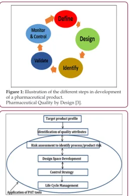 Figure 1: Illustration of the different steps in development of a pharmaceutical product.