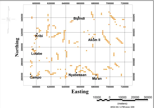 Figure 6. Maxima of the horizontal gradient magnitude of Bouguer gravity anomalies at 0 km