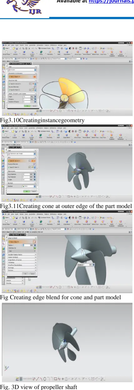 Fig Creating edge blend for cone and part model