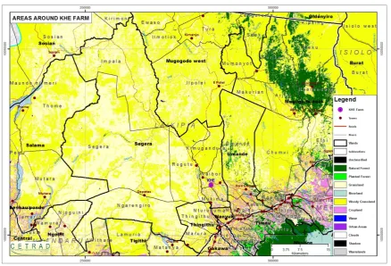 Figure 2: Map of the study area: Laikipia North sub-County.