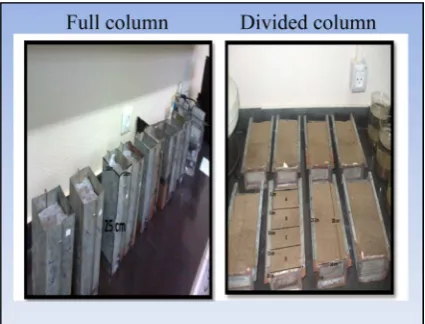 Figure 2. Column technique used for HPLC and bioassay techniques for determination of leaching potential in soil