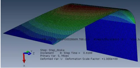 Fig. 5 Ply 8- stress distribution 