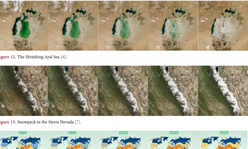Figure 13. Snowpack in the Sierra Nevada [7].  