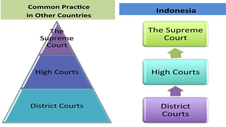 Figure 
  2: 
  Comparison 
  of 
  the 
  Distribution 
  of 
  Cases 
  Across 
  Level 
  of 
  Courts 
  